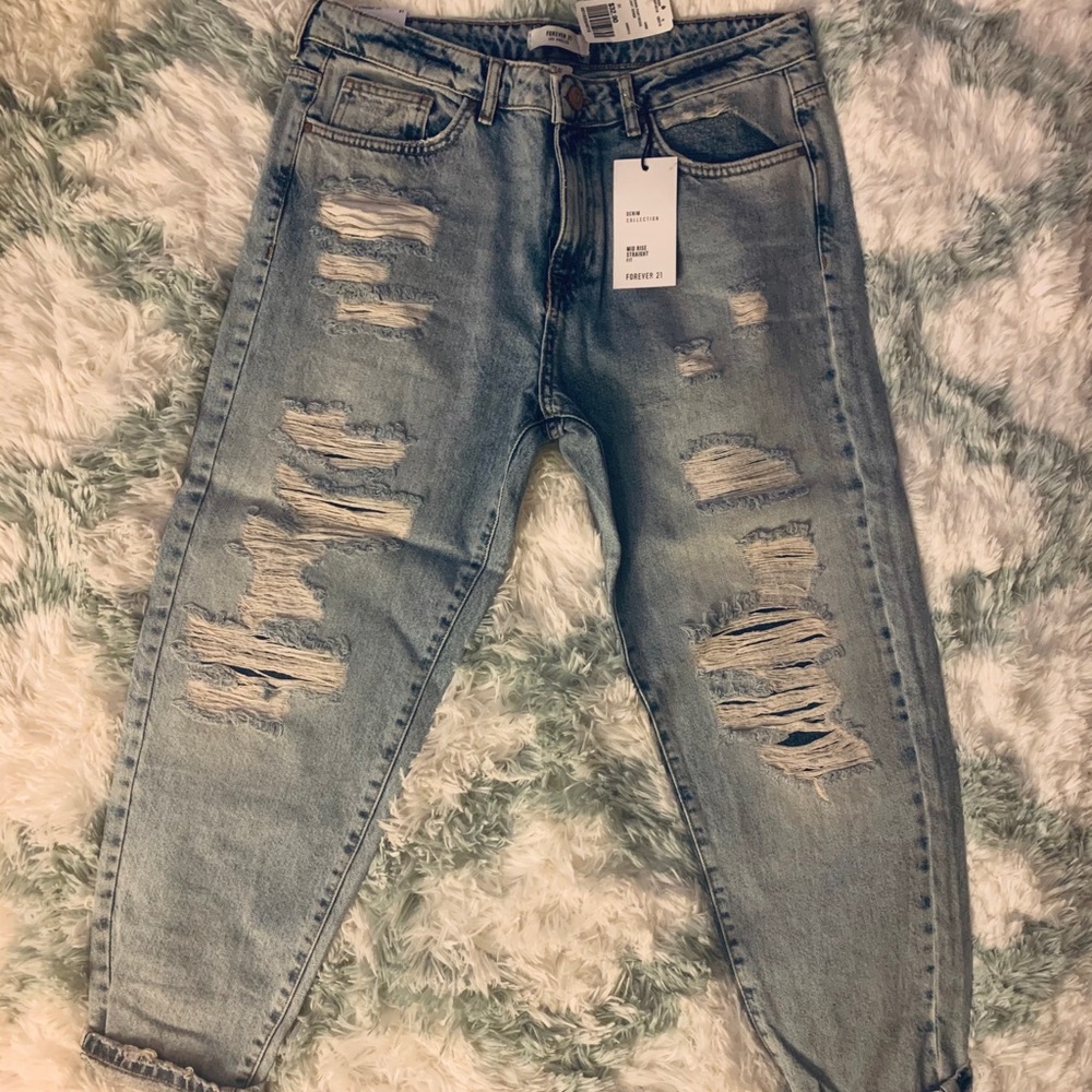 Distressed denim